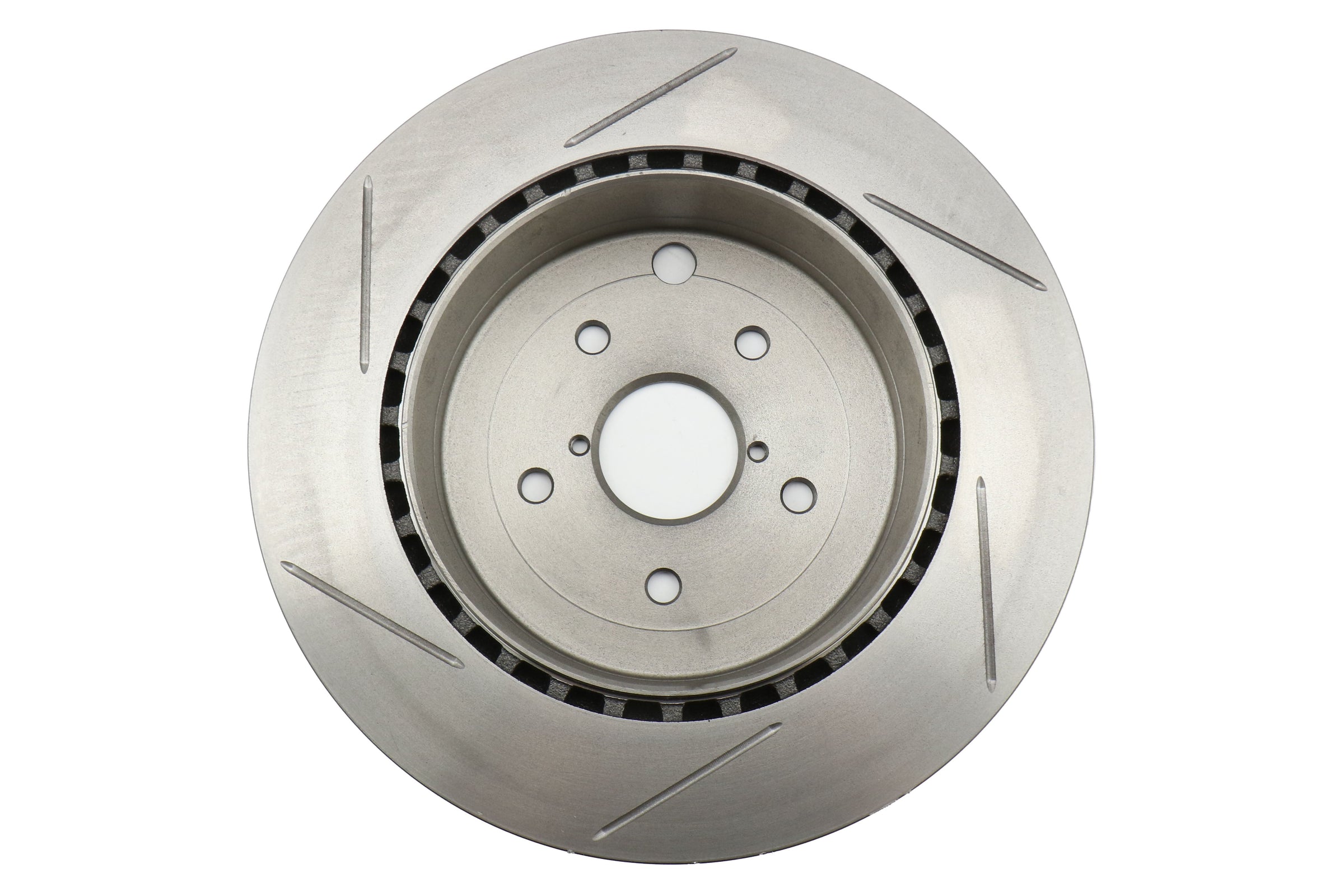 Stoptech Slotted Rotor Pair Rear - 2008-2017 Subaru STI