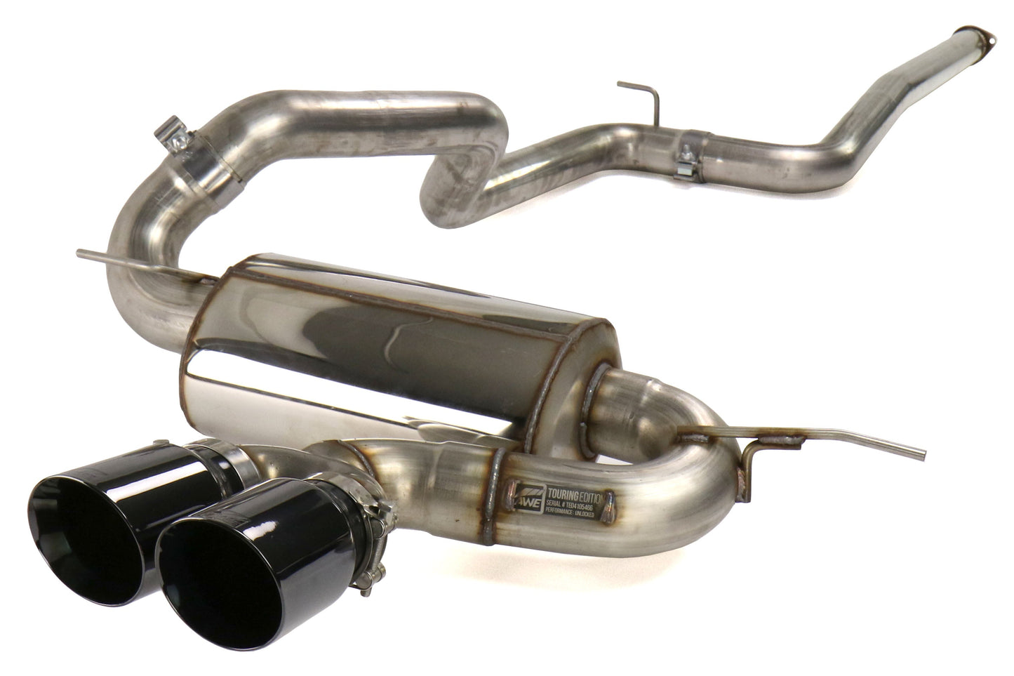 AWE Touring Edition Non-Resonated Cat-Back Exhaust (Diamond Black Tips) - 2013-2018 Ford Focus ST