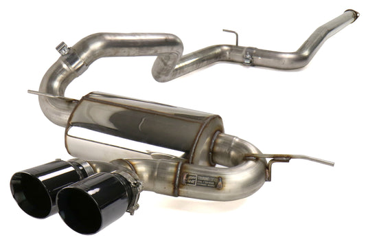 AWE Touring Edition Non-Resonated Cat-Back Exhaust (Diamond Black Tips) - 2013-2018 Ford Focus ST