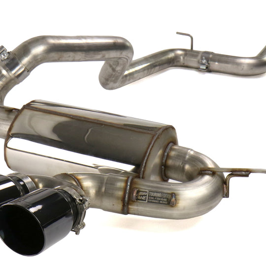 AWE Touring Edition Non-Resonated Cat-Back Exhaust (Diamond Black Tips) - 2013-2018 Ford Focus ST