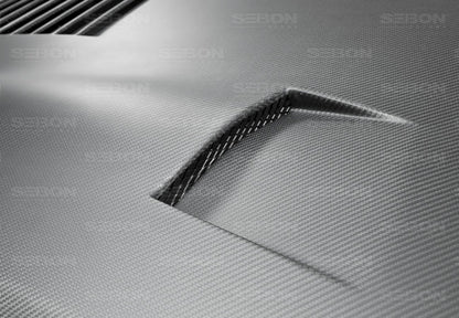 Seibon Dry Carbon Fiber GT Style Hood - 2009-2015 Nissan GT-R