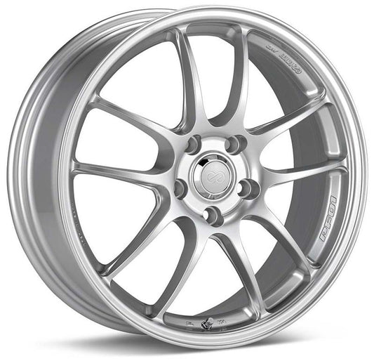 Enkei PF01,18x8.5,35,5x114.3,75 Silver Paint - 2015-2024 Subaru WRX / 2015-2021 STI / 2019-2024 Forester
