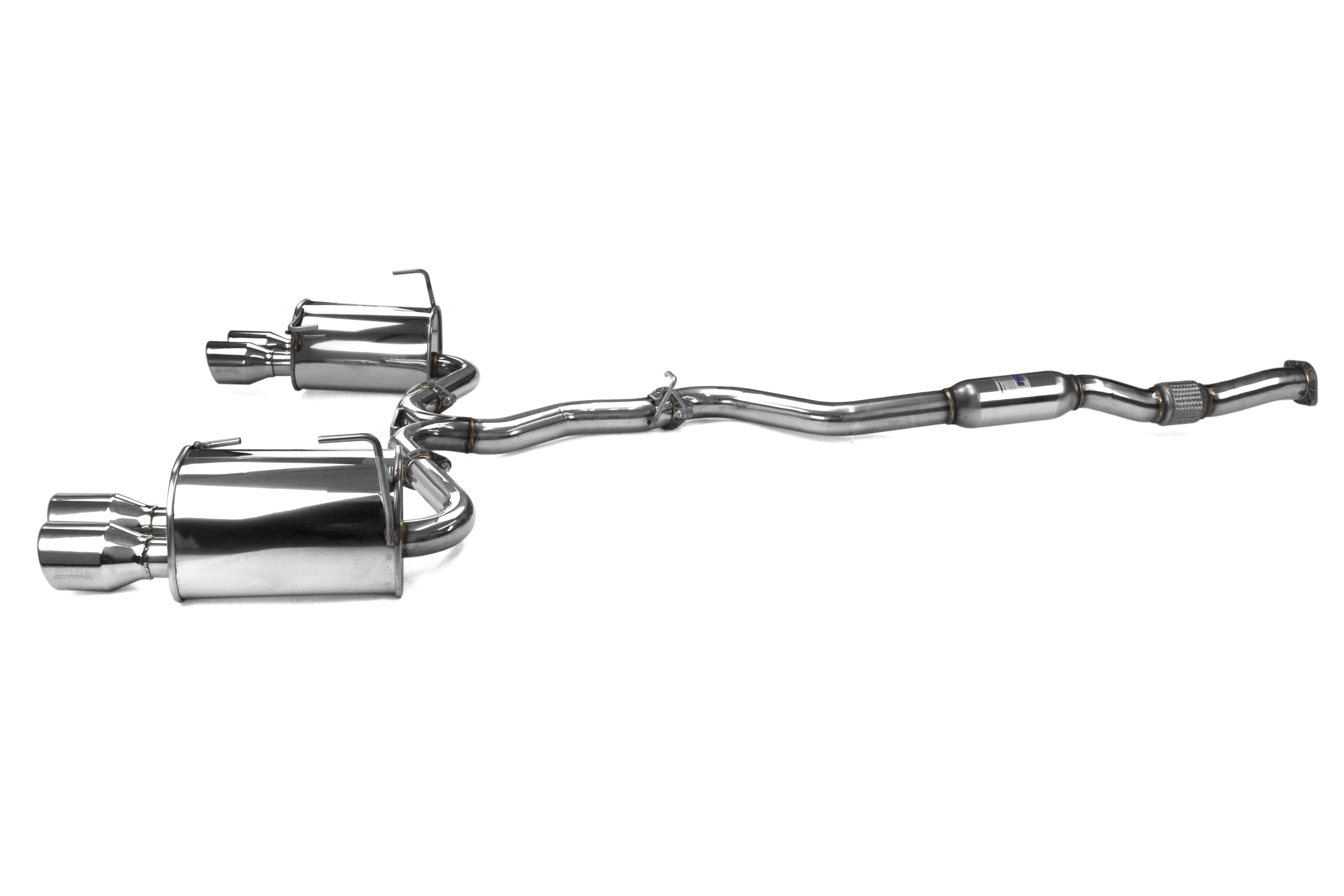Invidia Q300 Quad Tipped Cat Back Exhaust - Stainless Tips - 2015-2021 Subaru WRX / STI