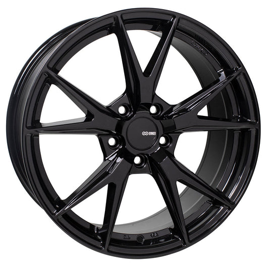 Enkei Phoenix Gloss Black 18x8 +45 5x112 (Single Wheel) - 2020-2024 Toyota GR Supra
