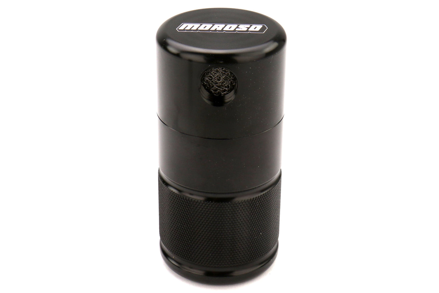 Moroso Small Body Air-Oil Separator Black - 2008-2014 Subaru STI w/ Front Mount Intercooler