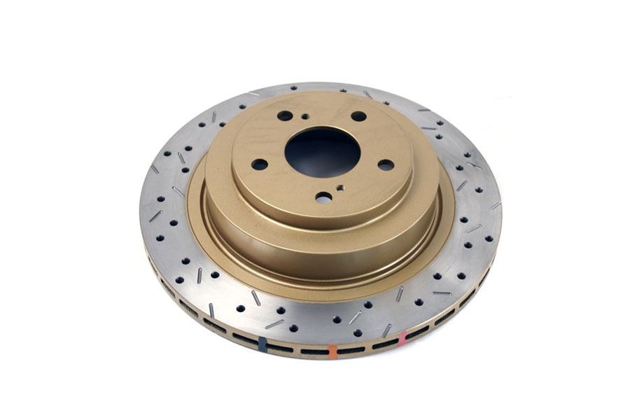 DBA 4000 Series Drilled/Slotted Rear Rotor Pair - Subaru Models (inc. 2006-2007 WRX / 2005-2009 Legacy GT)