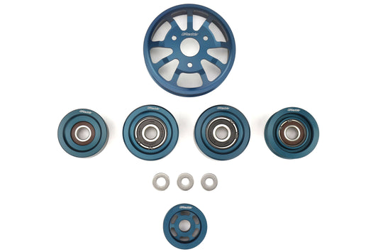 Greddy 6 Piece Aluminum Engine Pulley Kit - 2013-2016 Scion FR-S / 2013-2020 Subaru BRZ / 2017-2019 Toyota 86