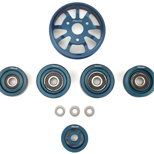 Greddy 6 Piece Aluminum Engine Pulley Kit - 2013-2016 Scion FR-S / 2013-2020 Subaru BRZ / 2017-2019 Toyota 86