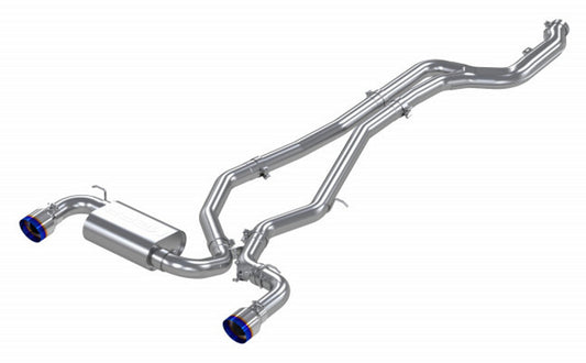 MBRP Cat Back Exhaust w/ Dual Rear Burnt Tips - 2020-2024 Toyota Supra