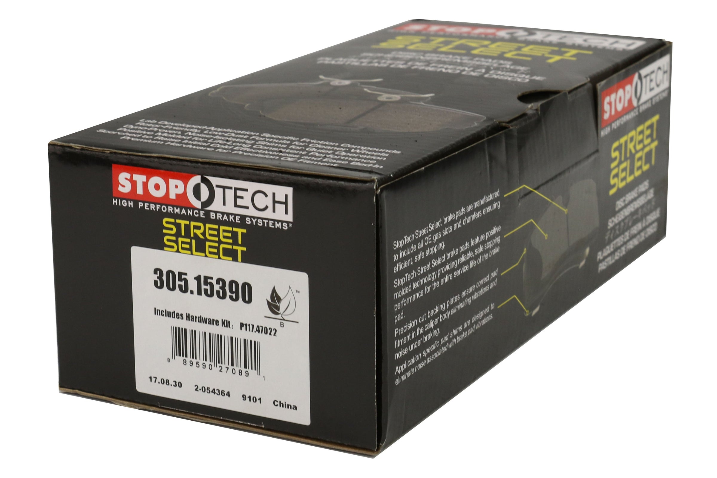 Stoptech Street Select Front Brake Pads - 2013-2016 Scion FR-S / 2013-2020 Subaru BRZ / 2017-2019 Toyota 86