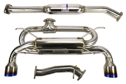 Invidia Gemini R400 Catback Exhaust System - Titanium Tips - 2013-2016 Scion FR-S / 2013-2020 Subaru BRZ / 2017-2020 Toyota 86