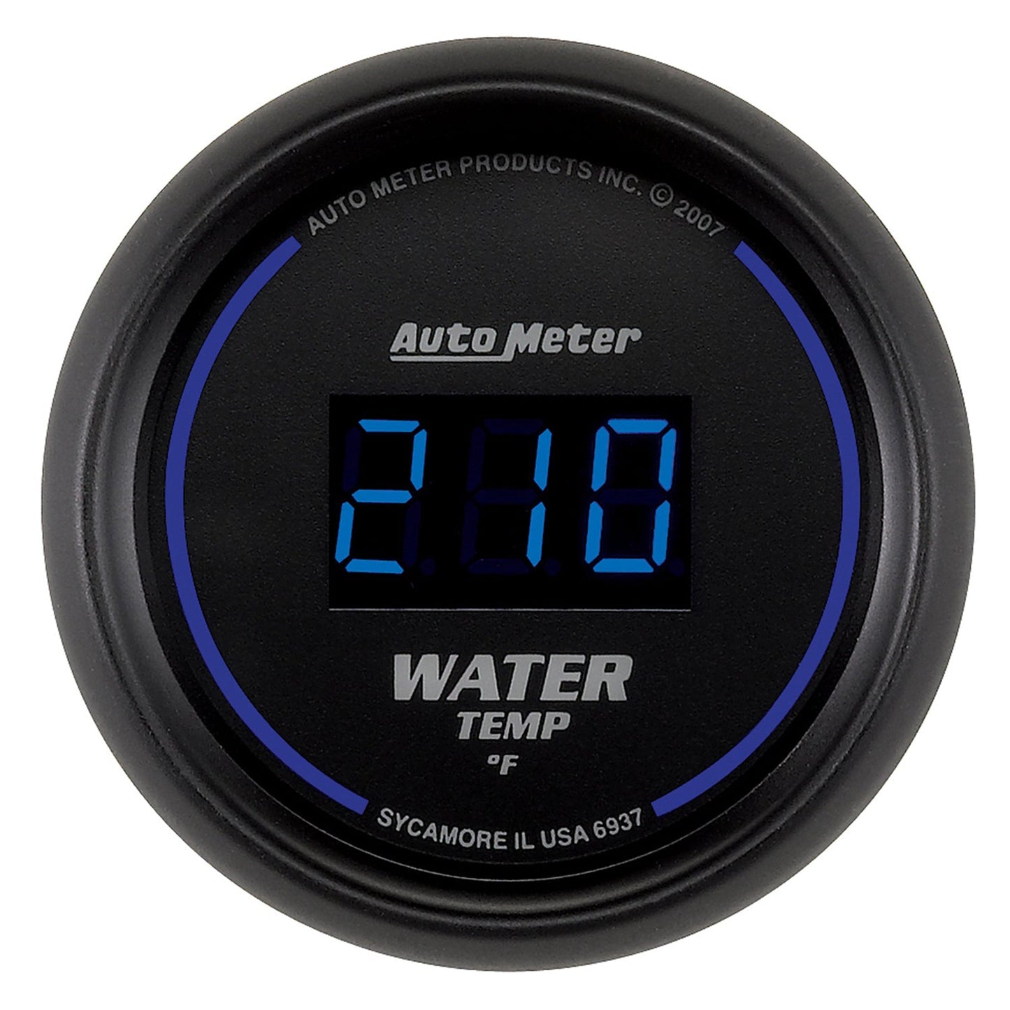 Autometer Cobalt Water Temp Gauge Digital Blue Led 52mm - Universal