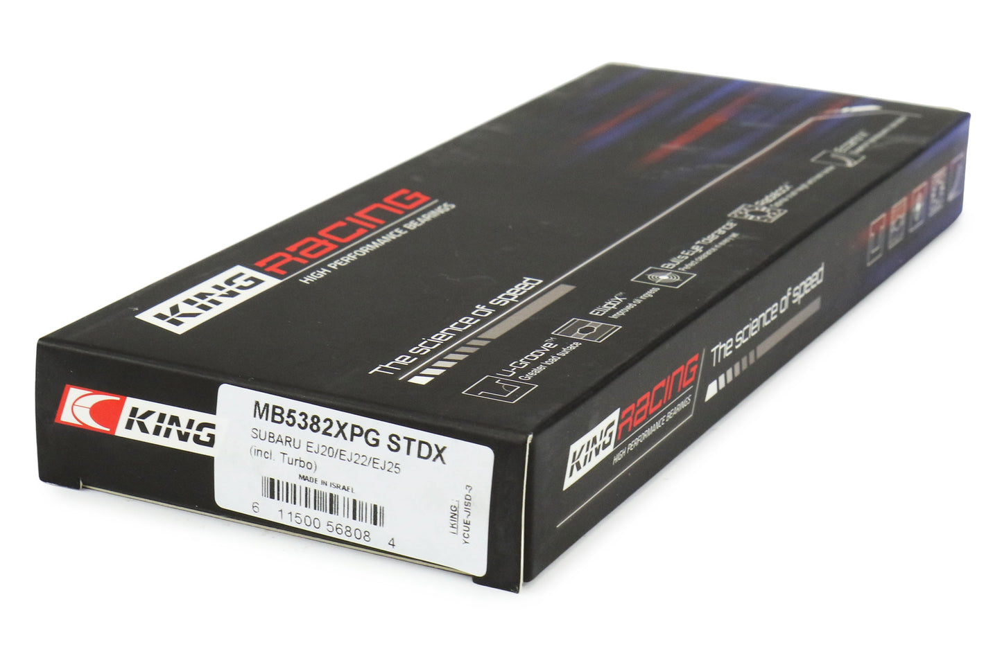 King Engine Bearings Oversized Crank Main Bearing Set +.001in - Subaru EJ Models (inc. 2002-2014 WRX / 2004-2021 STI)