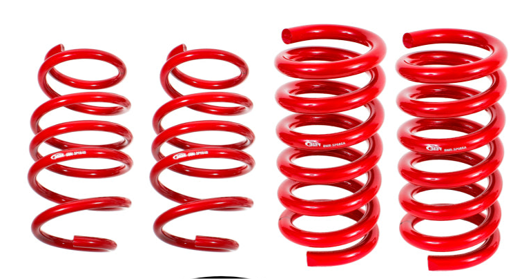 BMR 15-17 S550 Mustang Handling Version Lowering Springs (Set Of 4) - Red