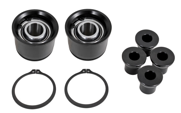 BMR 15-17 S550 Mustang Premium Rear Lower Control Arm Bearing Kit - Black