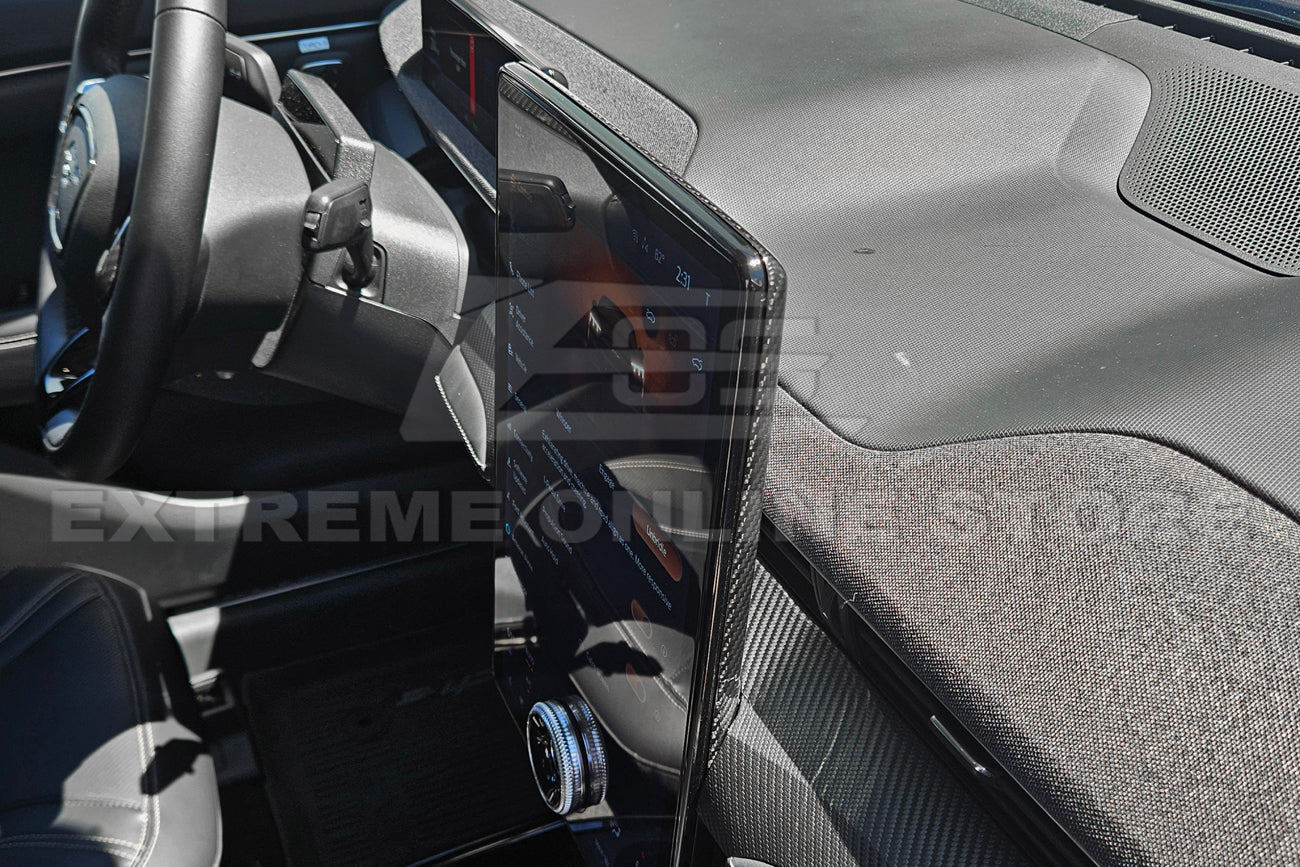 2021+ Ford Mustang Mach-E DRY CARBON FIBER Navigation Monitor Cover