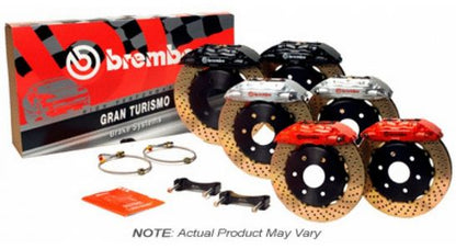 Brembo Gran Turismo Slotted Brake Kit 2 Piston 1-Piece Red Rear - 2013-2016 Scion FR-S / 2013-2020 Subaru BRZ / 2017-2019 Toyota 86