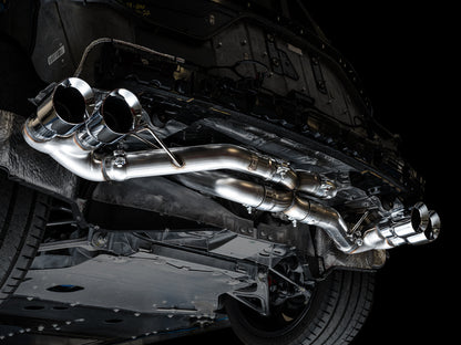 AWE Track Edition Exhaust for C8 Corvette -- Chrome Silver Tips