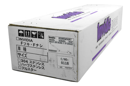 Invidia Racing Series Single Exit Cat Back Exhaust - Titanium Tip - 2008-2014 Subaru WRX / STI Hatchback
