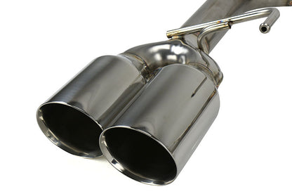 Remark Axle Back Exhaust Muffler Delete Stainless Double Wall 4in Tips - 2015-2021 Subaru WRX / 2015-2021 STI