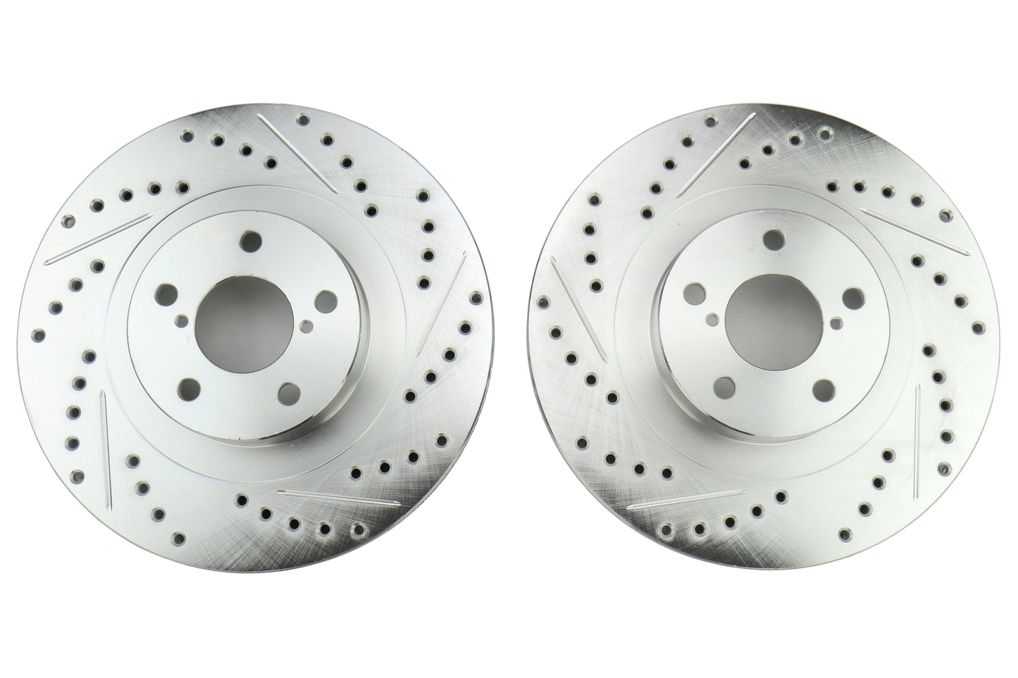 Stoptech C-Tek Sport Drilled and Slotted Front Rotor Pair - Subaru Models (inc. 2002-2010 WRX)