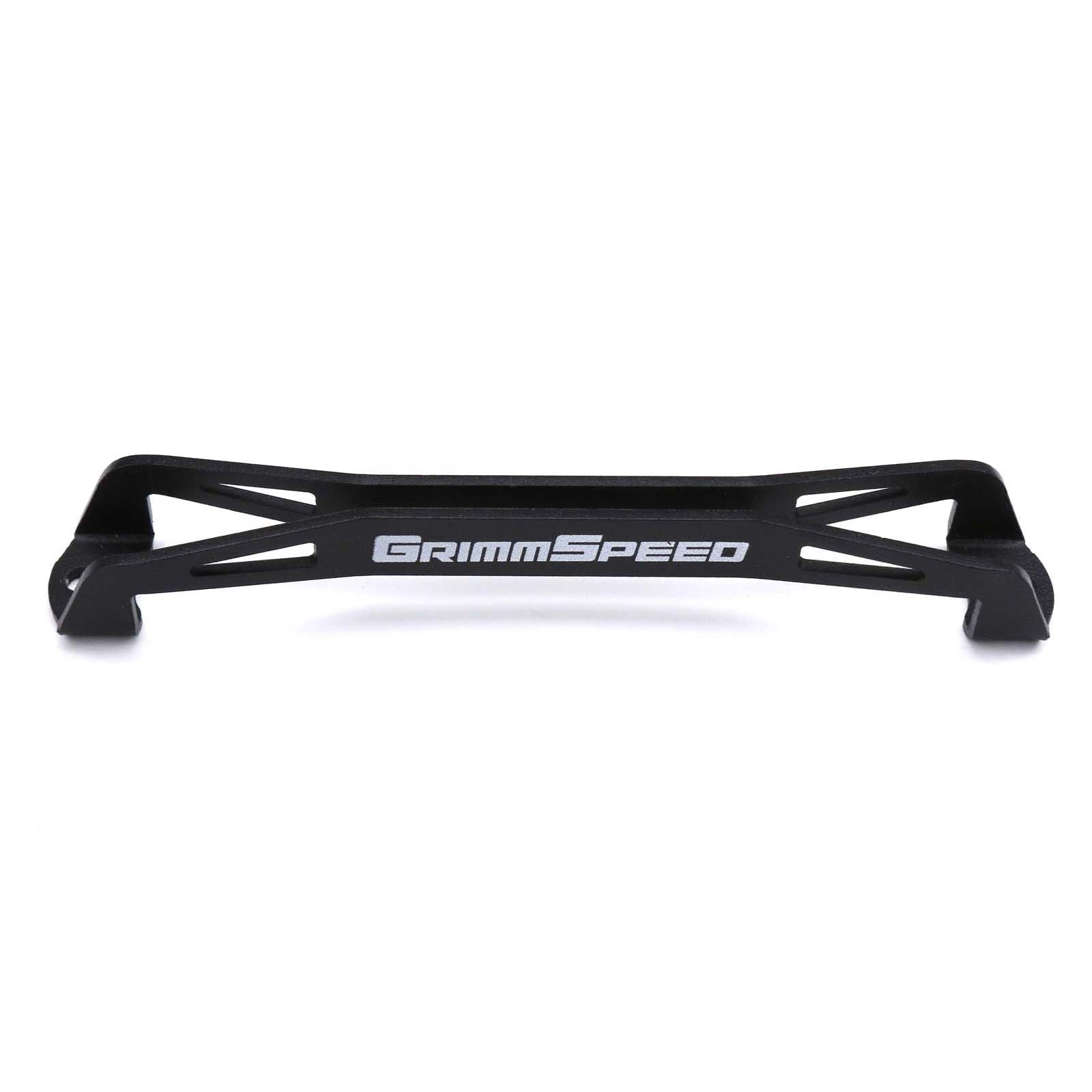 GrimmSpeed Lightweight Battery Tie Down Black - Subaru Models (inc. 2002+ WRX/STI)