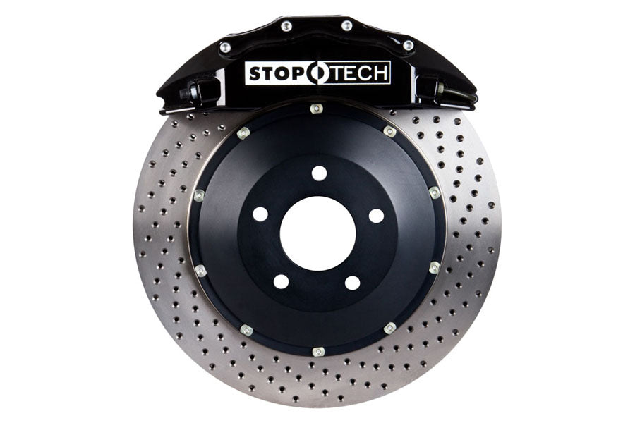 Stoptech ST-60 Big Brake Kit Front 355mm Black Drilled Rotors - 2005-2017 Subaru STI
