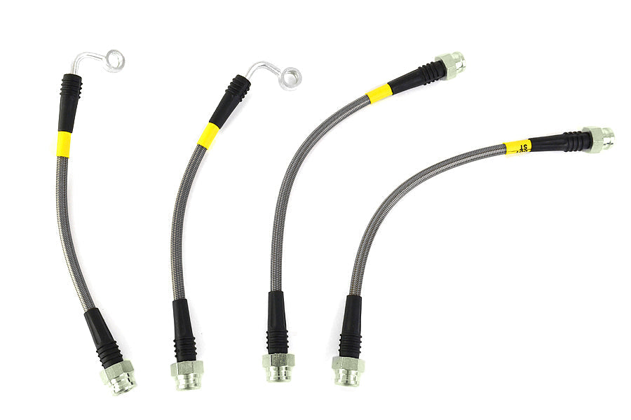 Stoptech Stainless Steel Brake Lines Rear - 2005-2009 Subaru Legacy GT