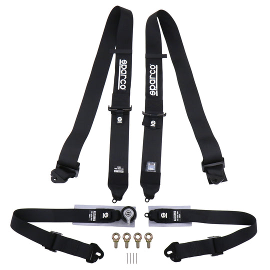 Sparco Belt Four Point Harness Black - Universal