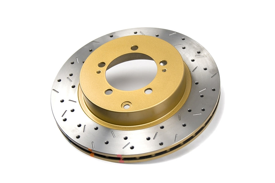 DBA 4000 Series Drilled/Slotted Rotor Pair Rear - 2003-2006 Mitsubishi Evo 8/9