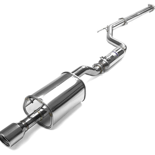 Invidia Q300 Single Exit Cat Back Exhaust - Stainless Steel Tip - 2012-2014 Honda Civic Si Coupe