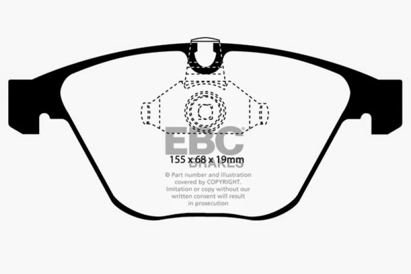 EBC 08-10 BMW M3 4.0 (E90) Ultimax2 Front Brake Pads