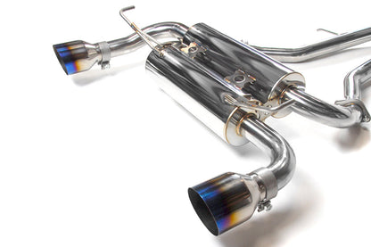 Invidia Gemini Cat Back Exhaust - Titanium Tips - 2003-2009 Nissan 350Z