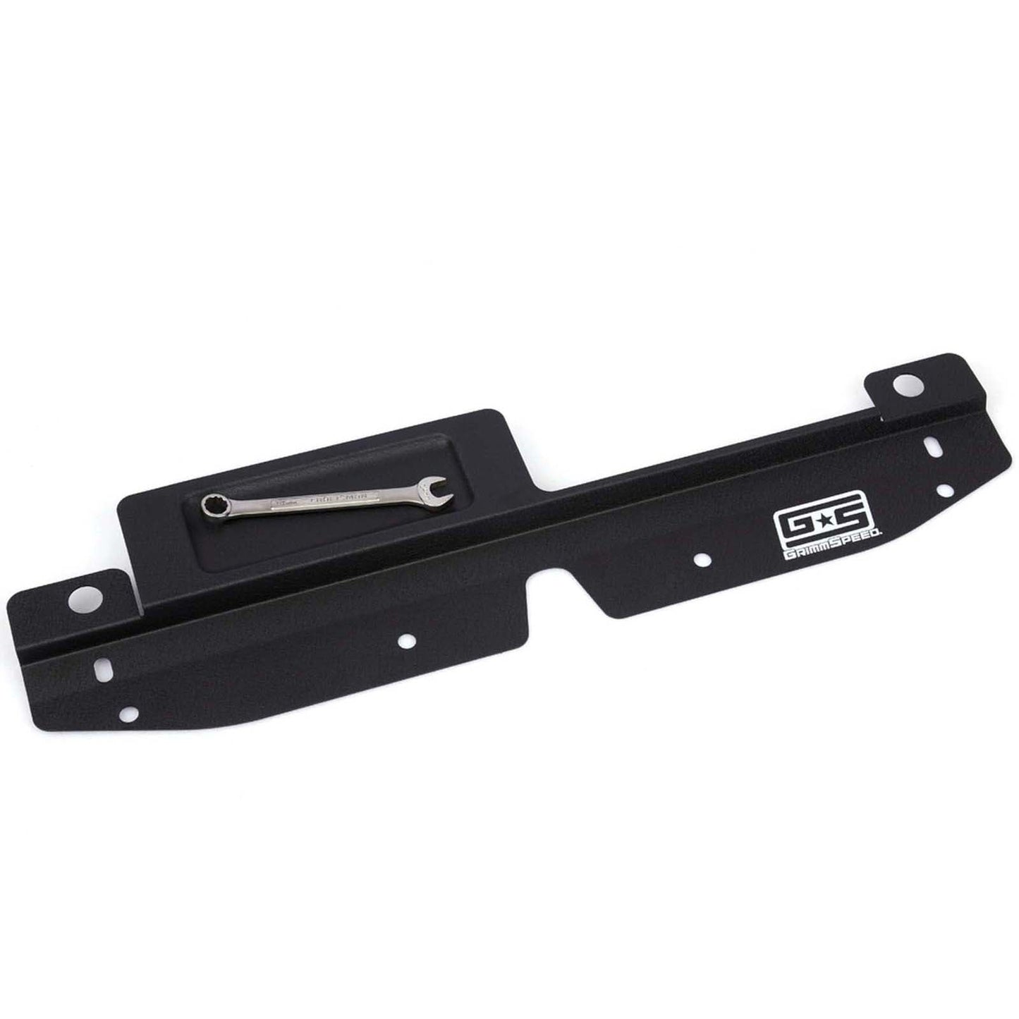 GrimmSpeed Radiator Shroud w/ Tool Tray Black - 2008-2014 Subaru WRX/STI