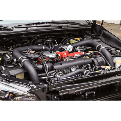 GrimmSpeed Front Mount Intercooler Kit Black Core w/ Black Piping - 2015-2021 Subaru WRX / STI