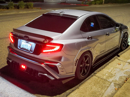 OLM Phantom-Spec LED Taillights (Smoke Lens / White Optic) - 2022-2025 Subaru WRX
