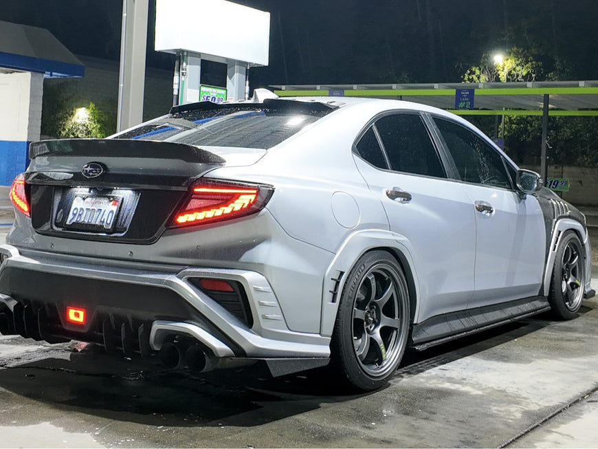OLM Phantom-Spec LED Taillights (Smoke Lens / White Optic) - 2022-2025 Subaru WRX