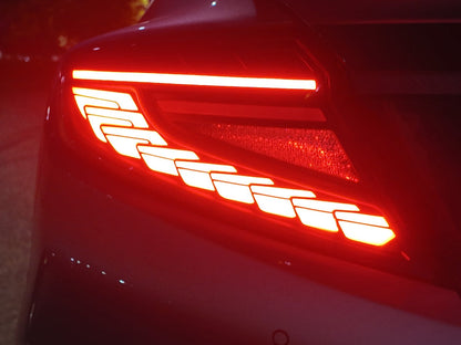 OLM Phantom-Spec LED Taillights (Clear Lens / Red Optic) - 2022-2025 Subaru WRX