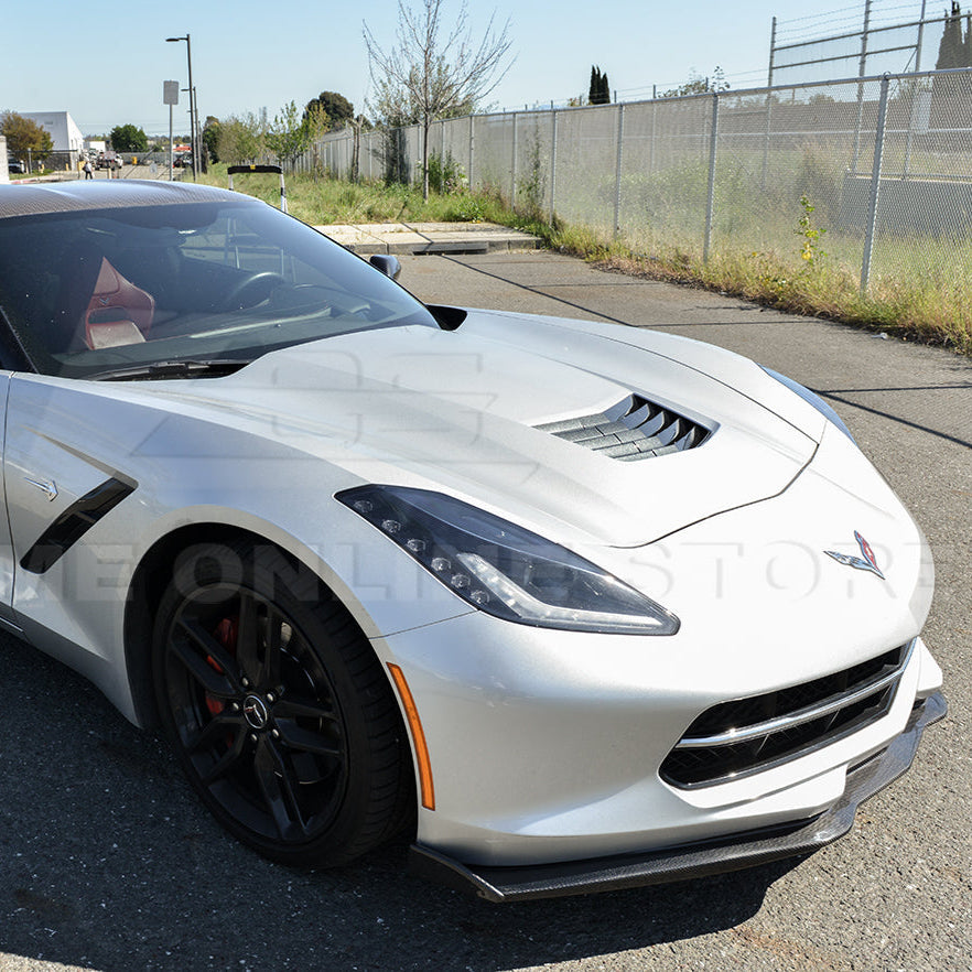 Chevrolet Corvette C7 Stage 2 Front Splitter With Side End Caps