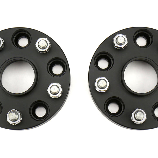 ISC Suspension Wheel Spacers 5x114.3 20mm Black Pair - Subaru STI 2005+ / WRX 2015+