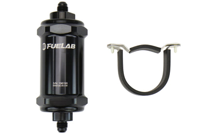 Fuelab 818/828 Series In-Line Fuel Filters Black - Universal