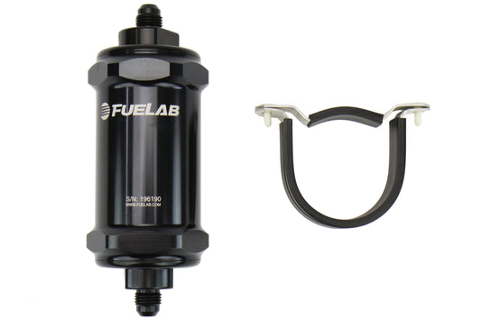 Fuelab 818/828 Series In-Line Fuel Filters Black - Universal