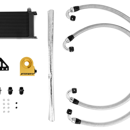 Mishimoto Thermostatic Oil Cooler Kit Black - 2015-2021 Subaru STI
