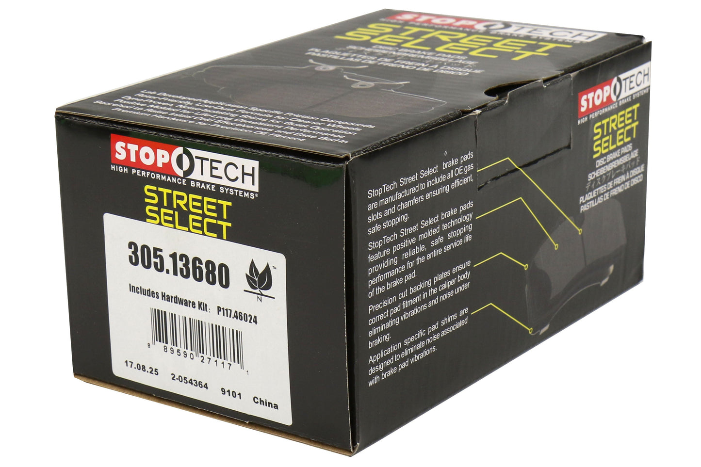 Stoptech Street Select Rear Brake Pads - 2008-2015 Mitsubishi Evo X
