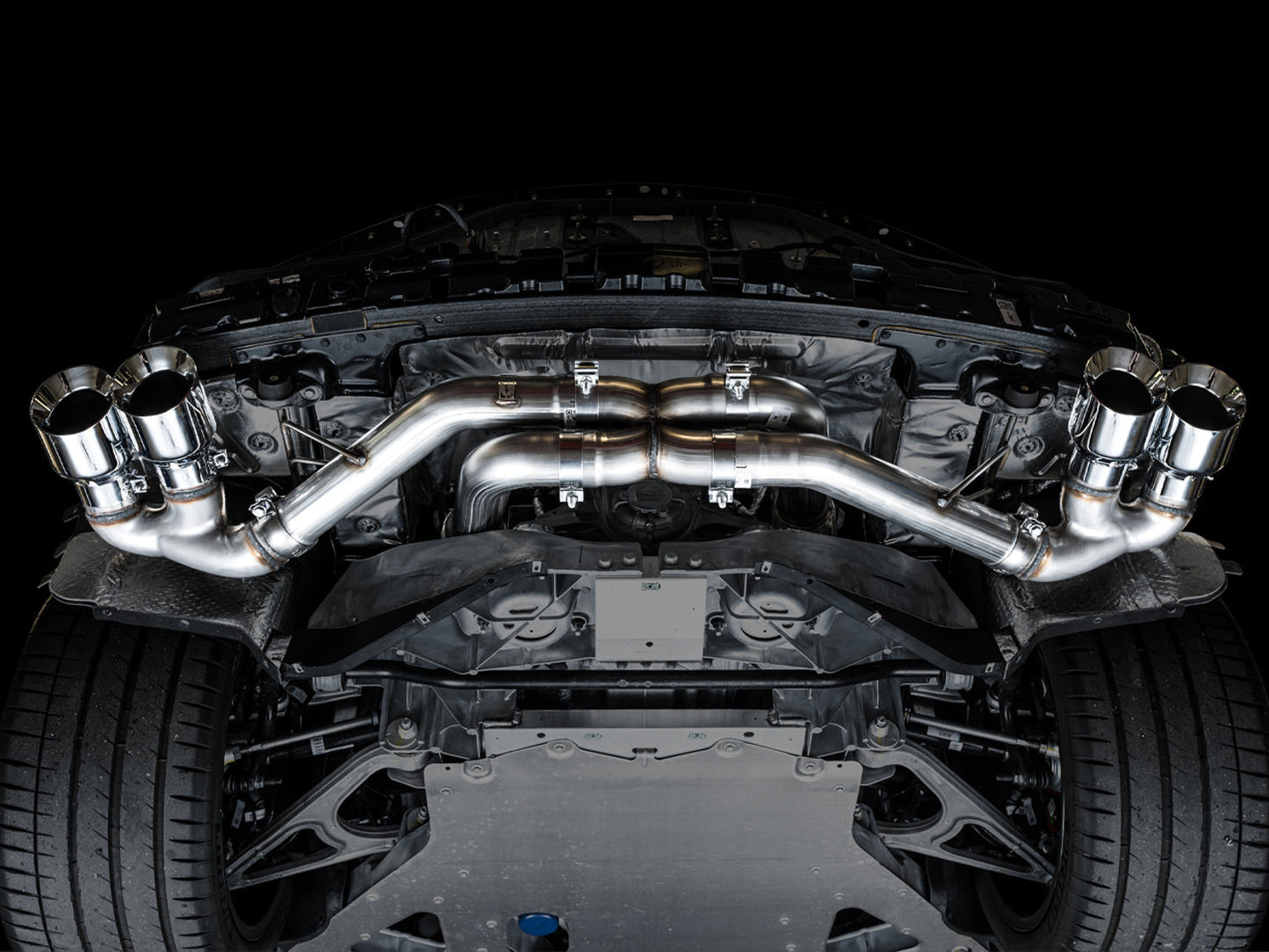AWE Track Edition Exhaust for C8 Corvette -- Chrome Silver Tips
