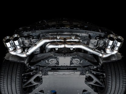 AWE Track Edition Exhaust for C8 Corvette -- Chrome Silver Tips