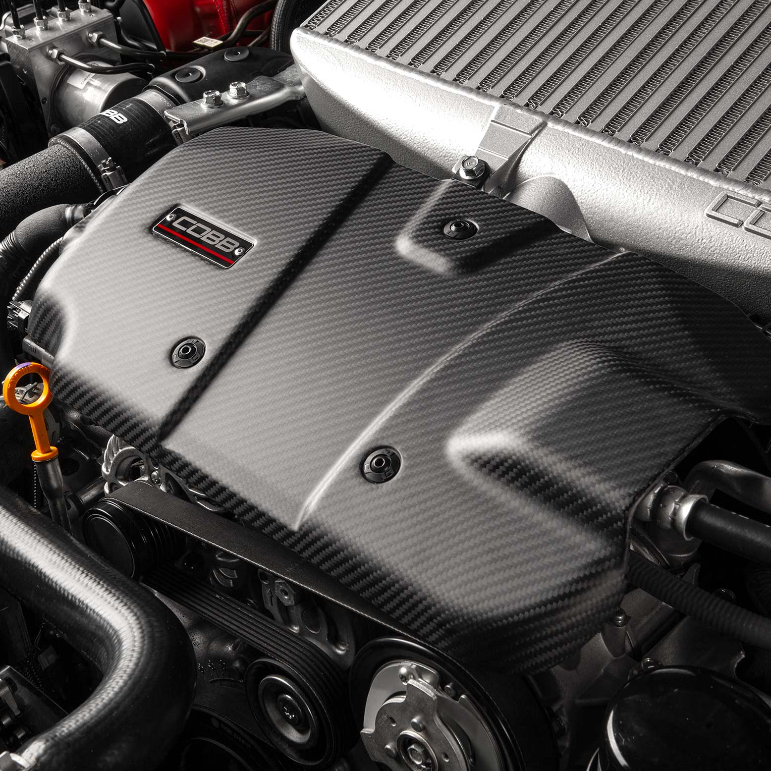 COBB Redline Matte Carbon Fiber Engine Cover - 2022-2026 Subaru WRX