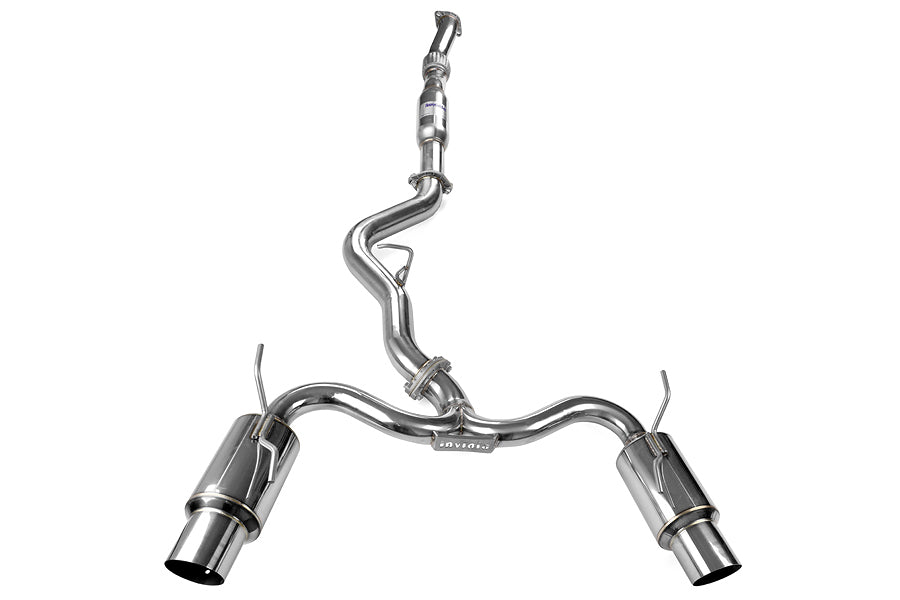 Invidia N1 Cat Back Exhaust - Stainless Steel Tips - 2008-2014 Subaru STI Hatchback / 2011-2014 WRX Hatchback
