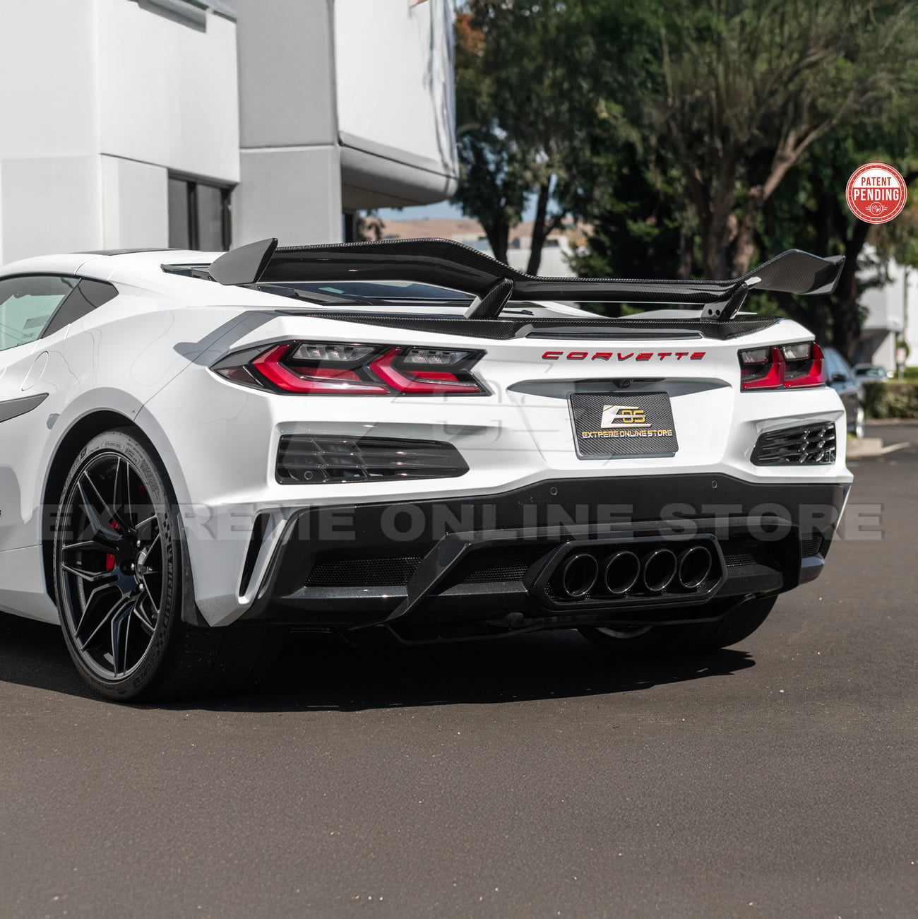 Z06 Conversion Corvette C8 All Model DRY CARBON FIBER Rear High Wing