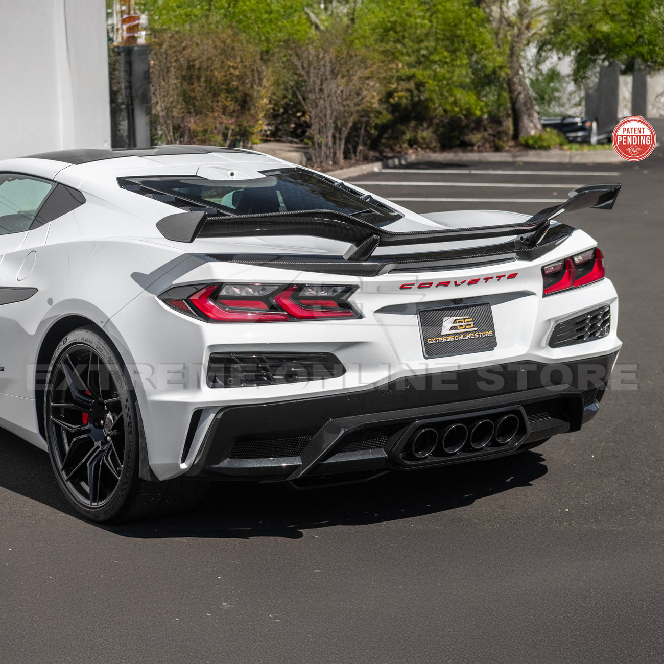 Z06 Conversion Corvette C8 All Model DRY CARBON FIBER Rear High Wing